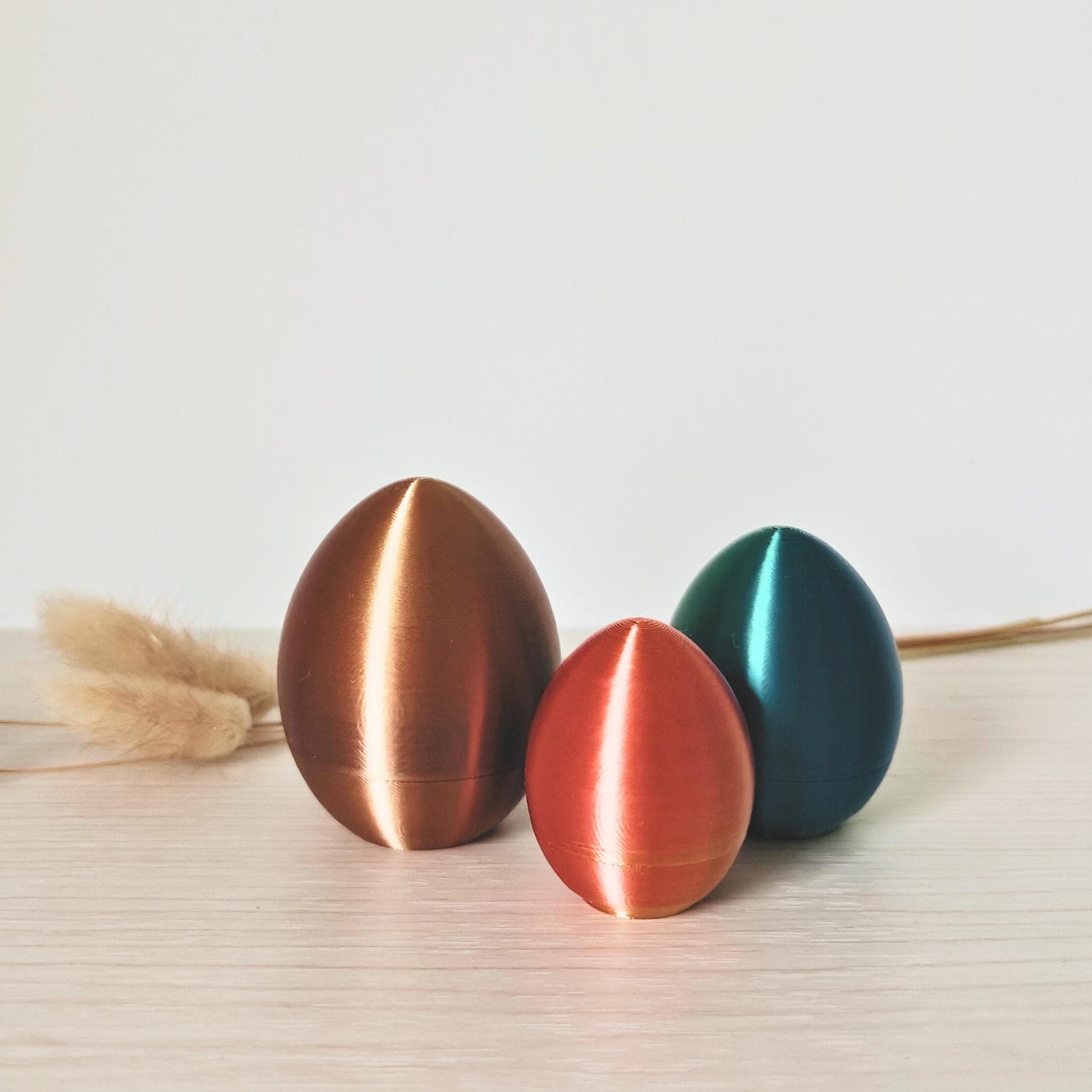 Easter Eggs Containers, Set of 3, Spring Decorating, Gift or Small Keepsakes Hiding, Small Storage, Egg Surprise, 3d print
