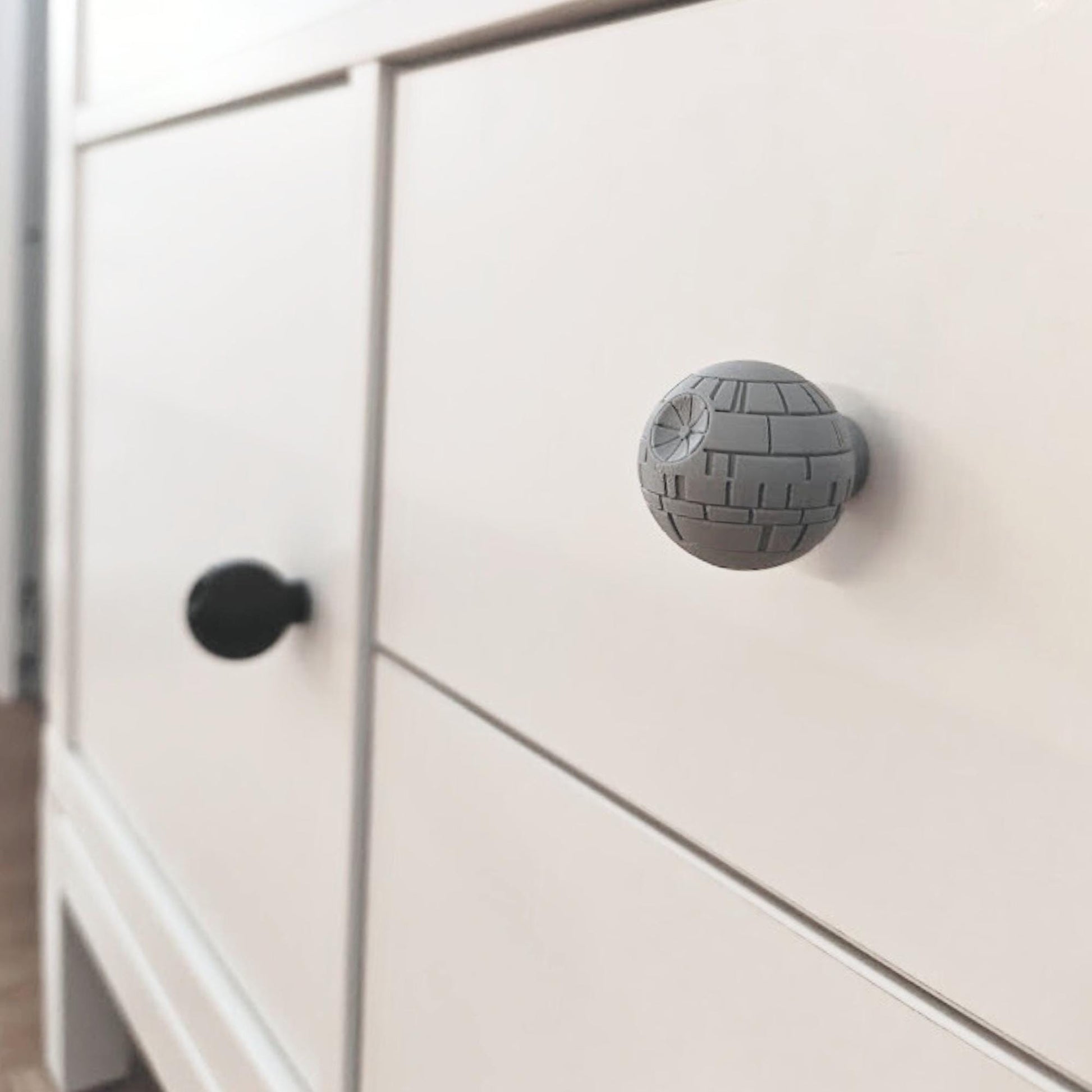 Custom Handles for Drawer or Door, Galactic Empire Handle, Sci-Fi Cabinet Pull, Space Ship Knob, Dark Side Design, 3d print