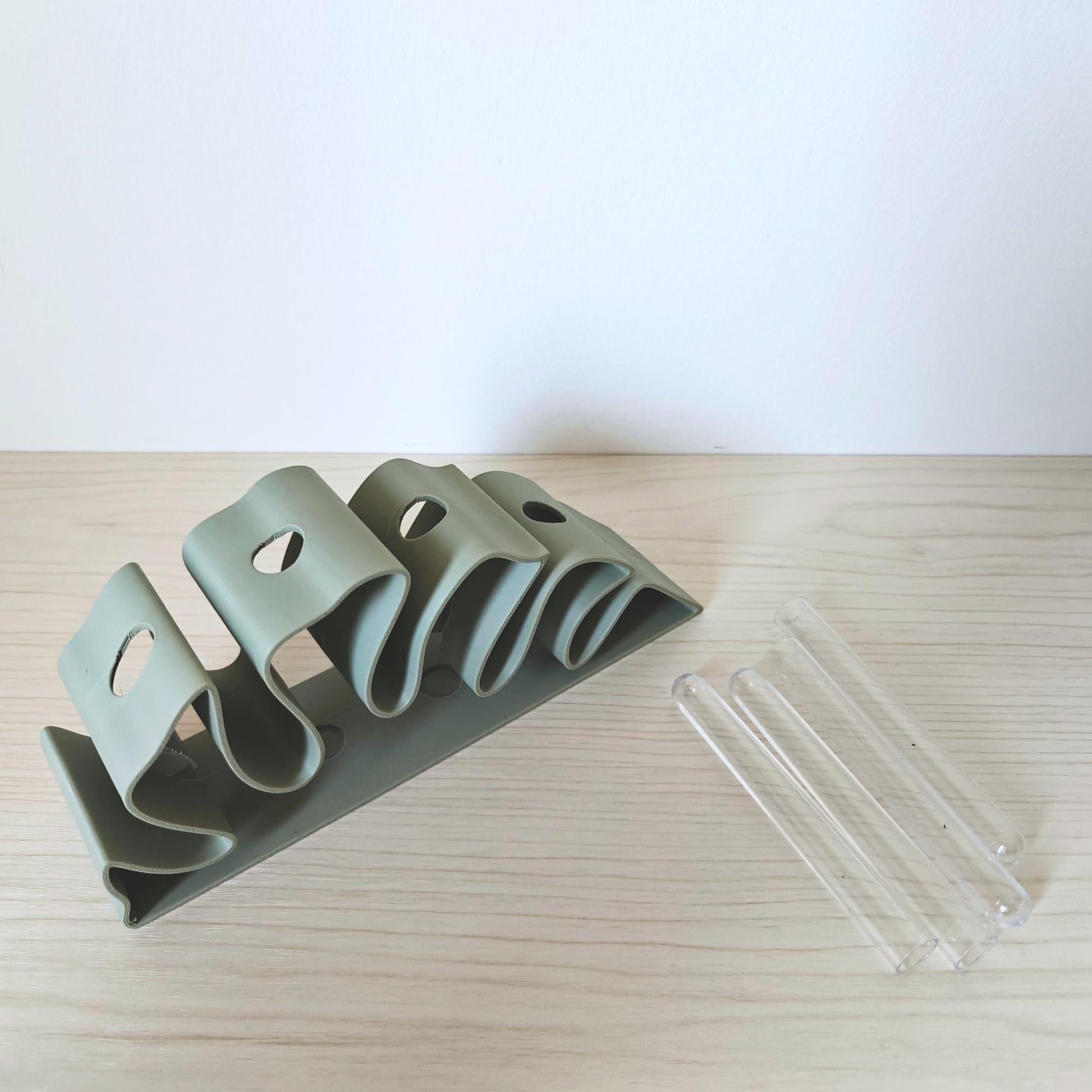 Monstera Leaf Propagation Stand, Hydroponic Test Tube Holder, Rooting Vase with Glass Vials, Cuttings Grow Station, 3D printed organizer