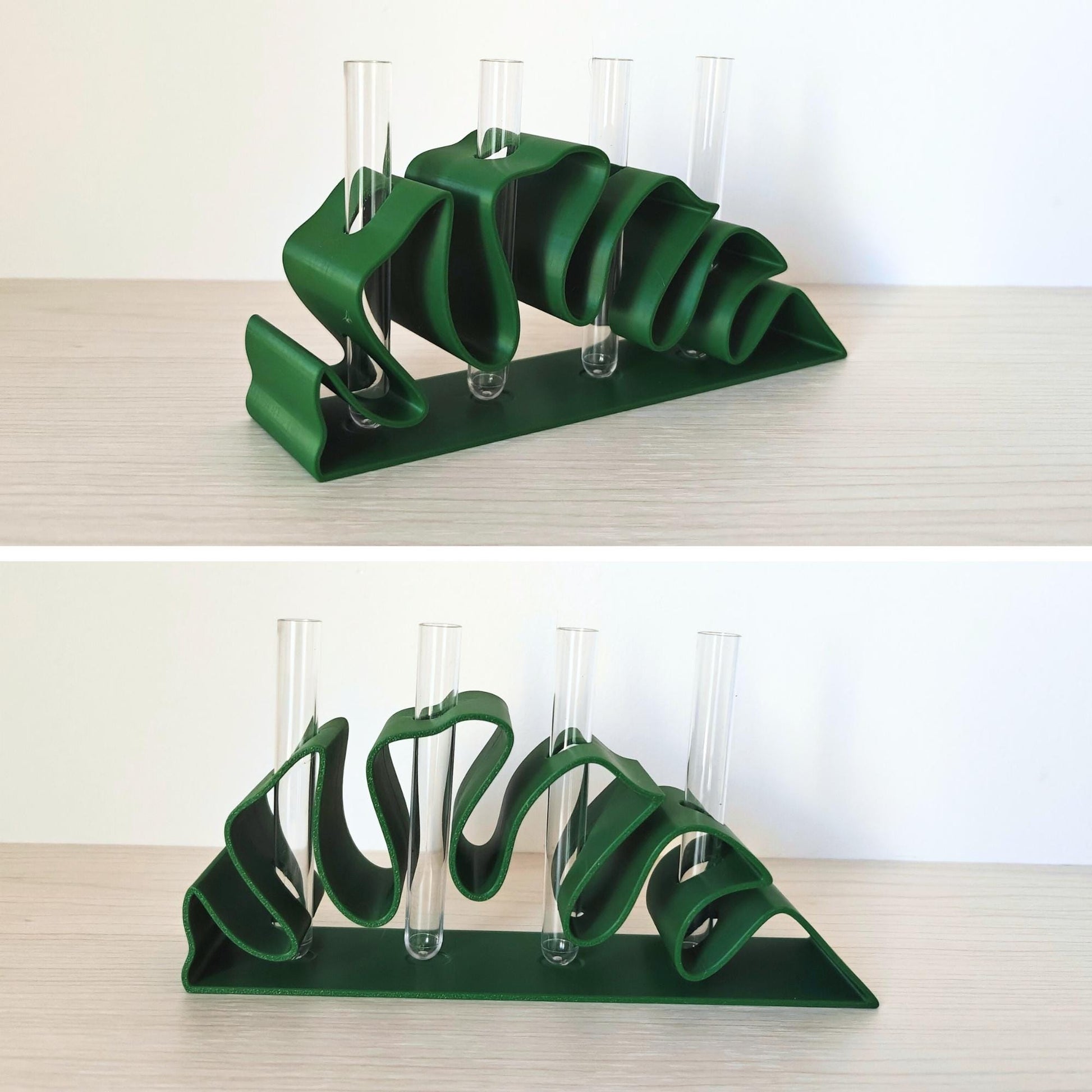 Monstera Leaf Propagation Stand, Hydroponic Test Tube Holder, Rooting Vase with Glass Vials, Cuttings Grow Station, 3D printed organizer