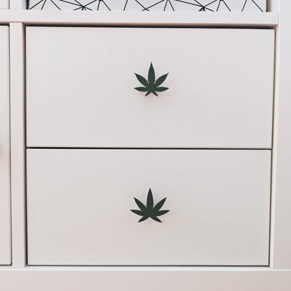 Weed Leaf Handles for Door or Drawer, Marijuana Knob, Cannabis Handle, 420-Themed Cabinet Pull, Pot Leaf Door knob, 3d print