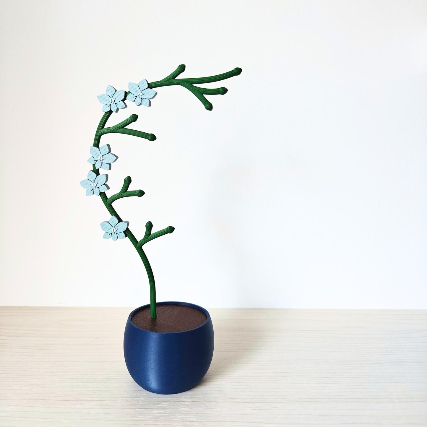 Orchid Jewelry Holder, Earring & Necklace Stand, Floral Jewelry Organizer with Storage Pot for Rings, Gift for Plant Lovers