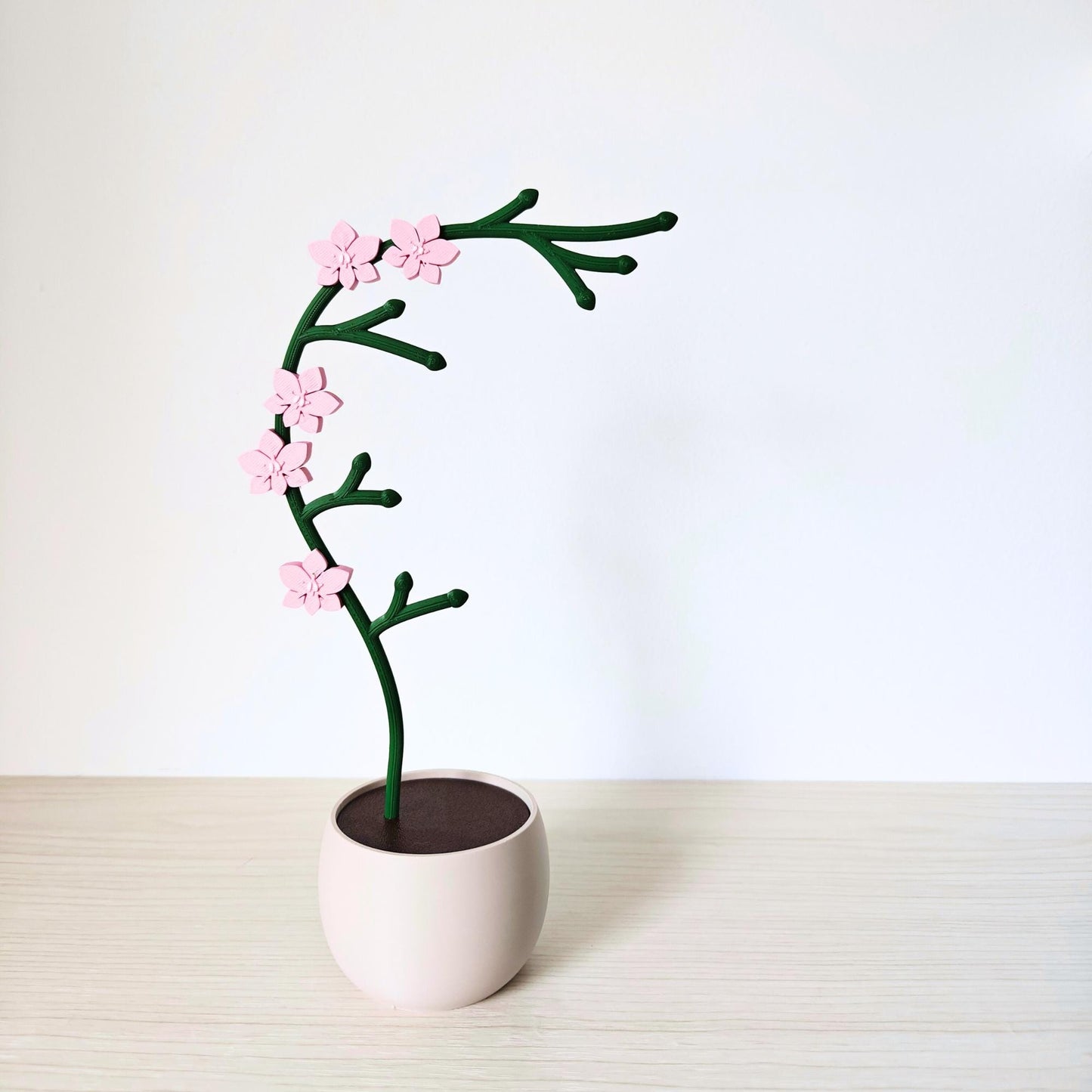 Orchid Jewelry Holder, Earring & Necklace Stand, Floral Jewelry Organizer with Storage Pot for Rings, Gift for Plant Lovers