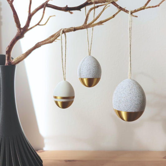Hanging Easter Eggs, Perfect for Easter Tree Decorating, Gift Hiding, or Small Keepsakes, Spring Home Decor or Gift, 3d print