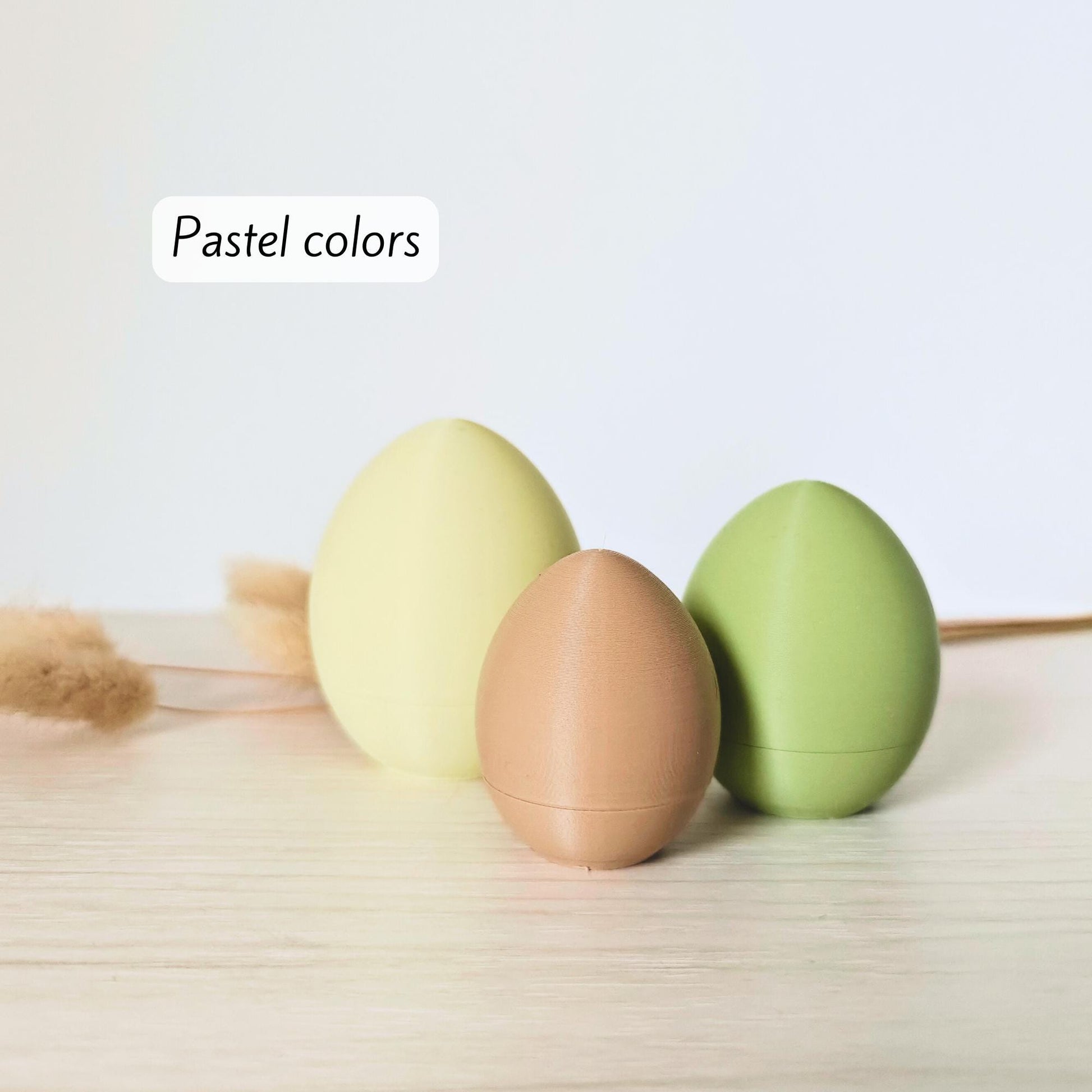 Easter Eggs Containers, Set of 3, Spring Decorating, Gift or Small Keepsakes Hiding, Small Storage, Egg Surprise, 3d print