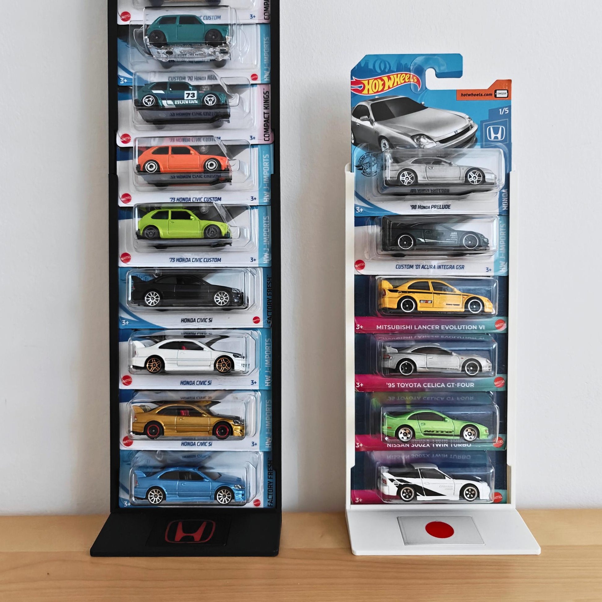 Hot Wheels Mainline Wall Mount or Stand, Fits 5, 10, or 20 Mainline Cars, Modular & Expandable Organizer