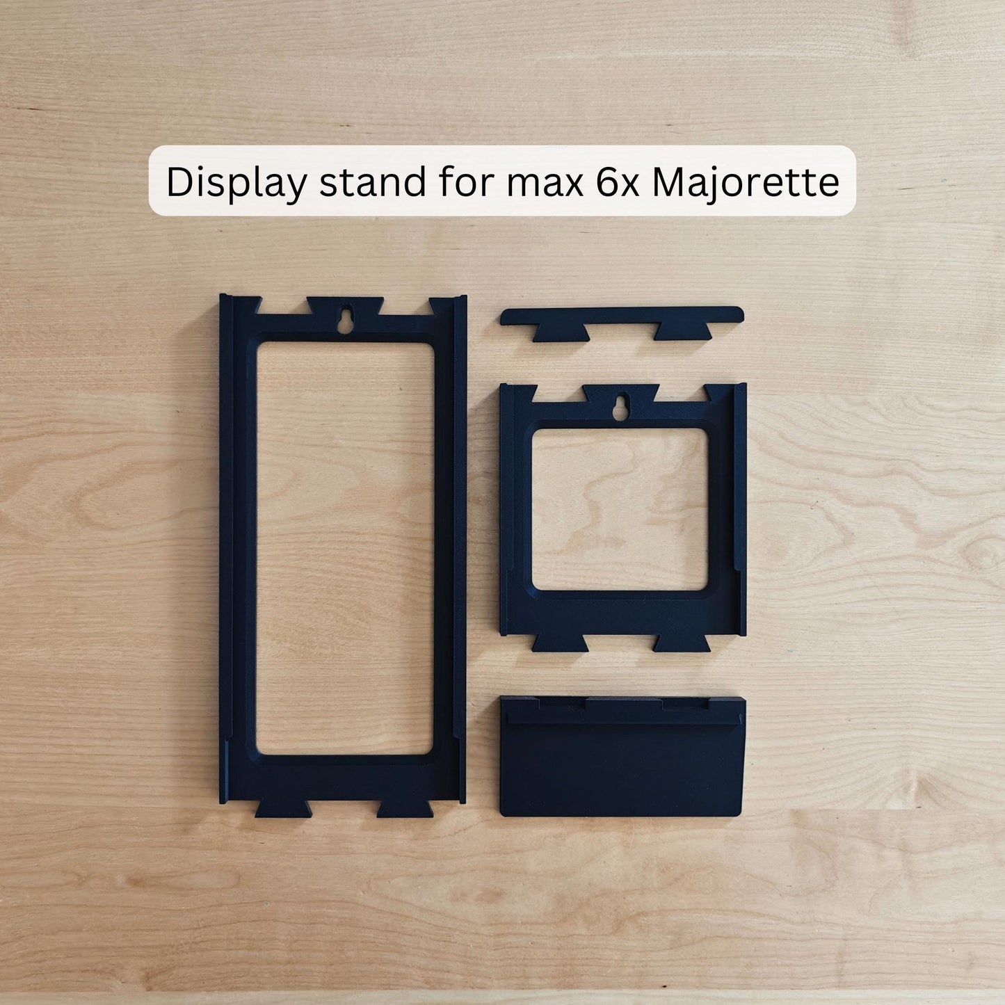 Majorette Wall Mount or Stand, Fits up to 11 Majorette Cars, Modular & Expandable Organizer
