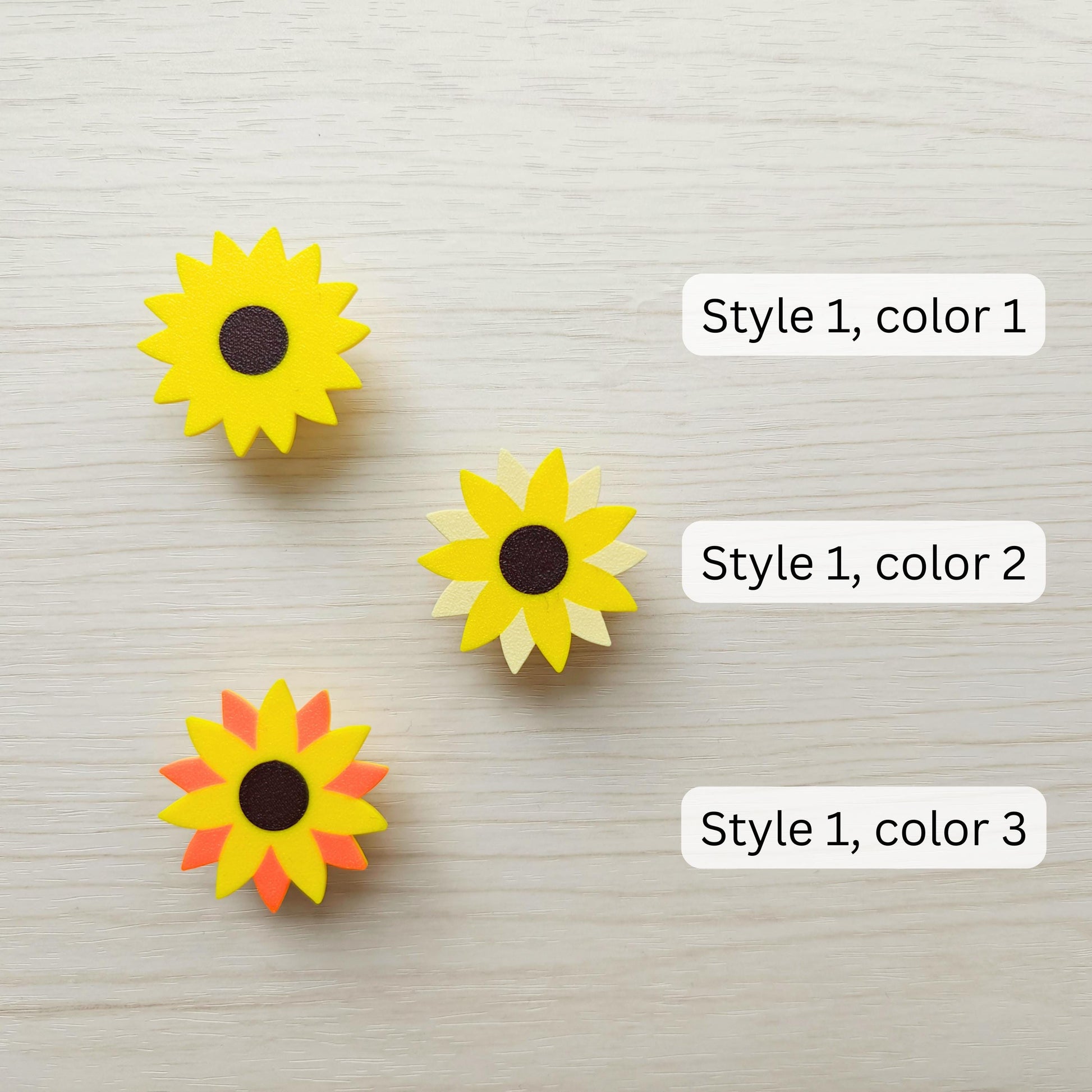 Sunflower Handles for Drawer or Door, Flower Handle, Cabinet Pull, Door knob, Floral Design, 3d print