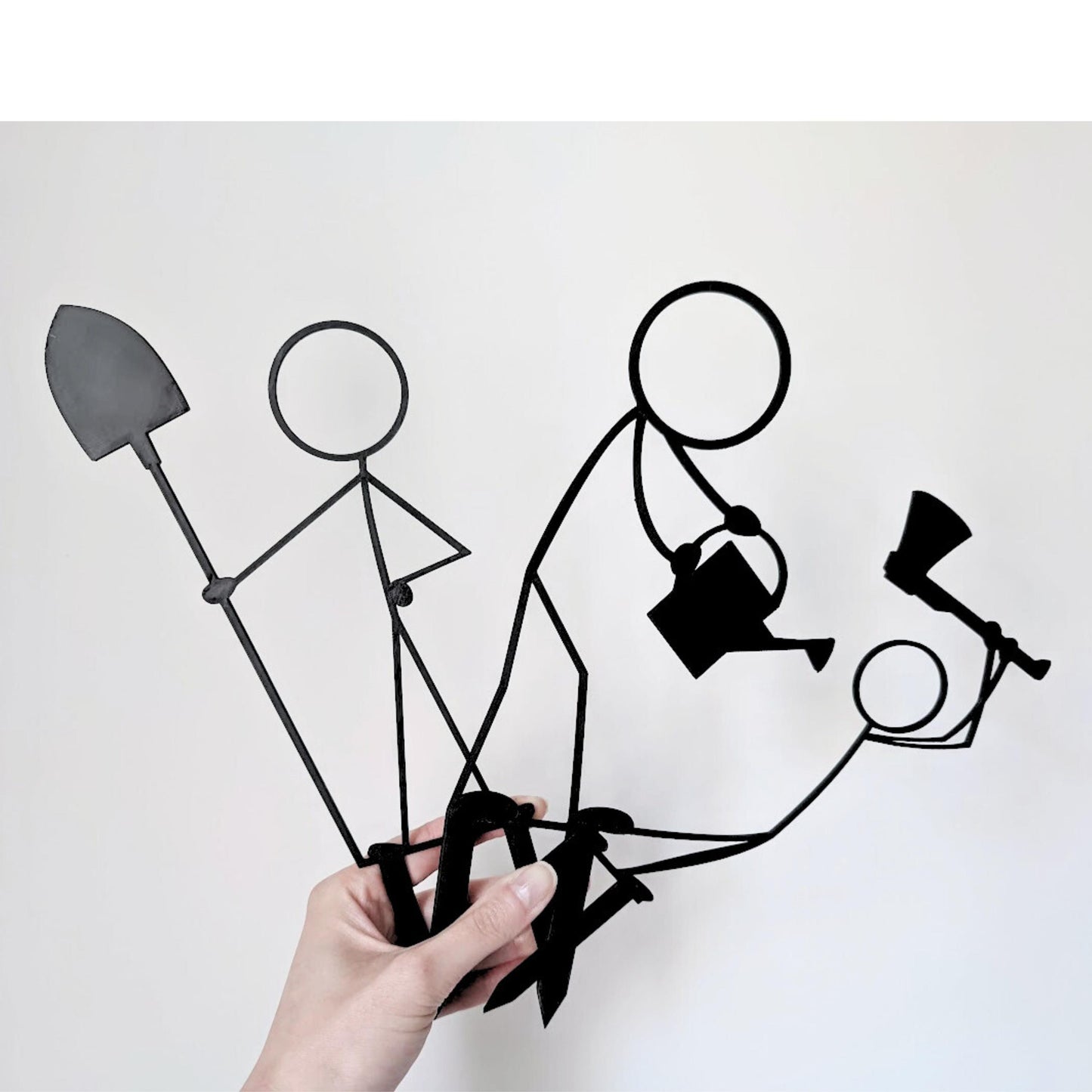 Stickman Plant Support, Plant Trellis, Decorative Support for Indoor Vines & Climbing Plants, 3d Printed Plant Grid