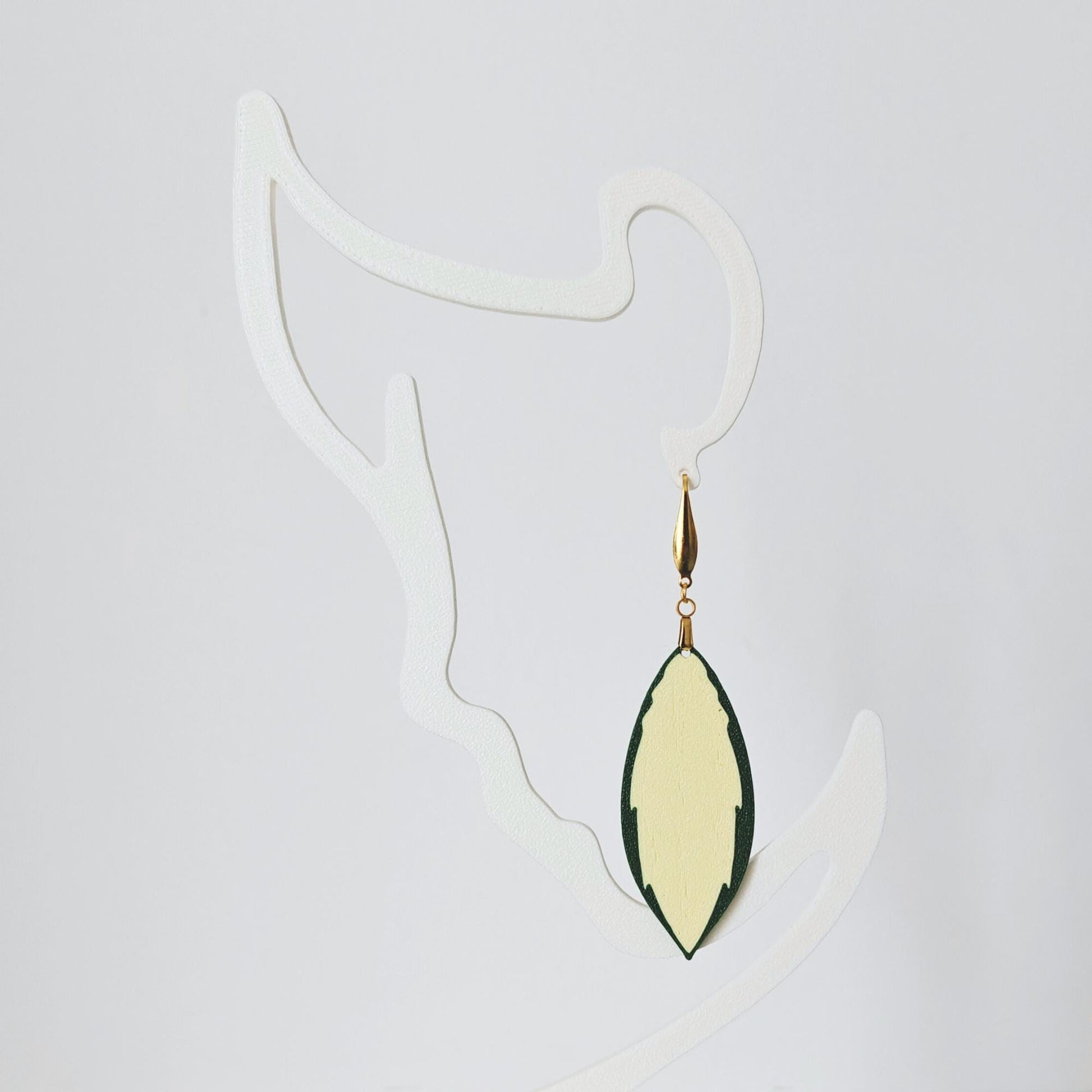 Earrings Hoya, Leaf shaped Jewelry Gift for Plant Lovers, Hoya Curtsii, Finlaysonii, Pot of gold, 3d printed Earrings
