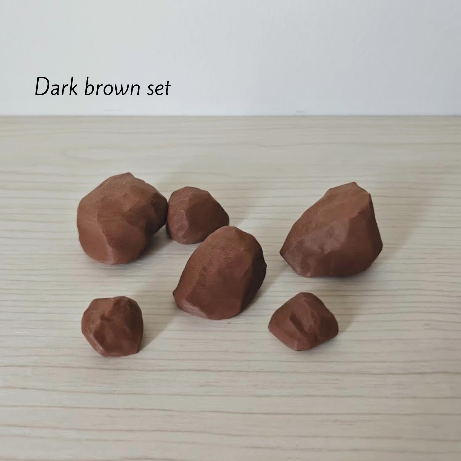 Miniature Rocks for Terrariums, 3D Printed Tiny Stones for Plant Decor & Dioramas