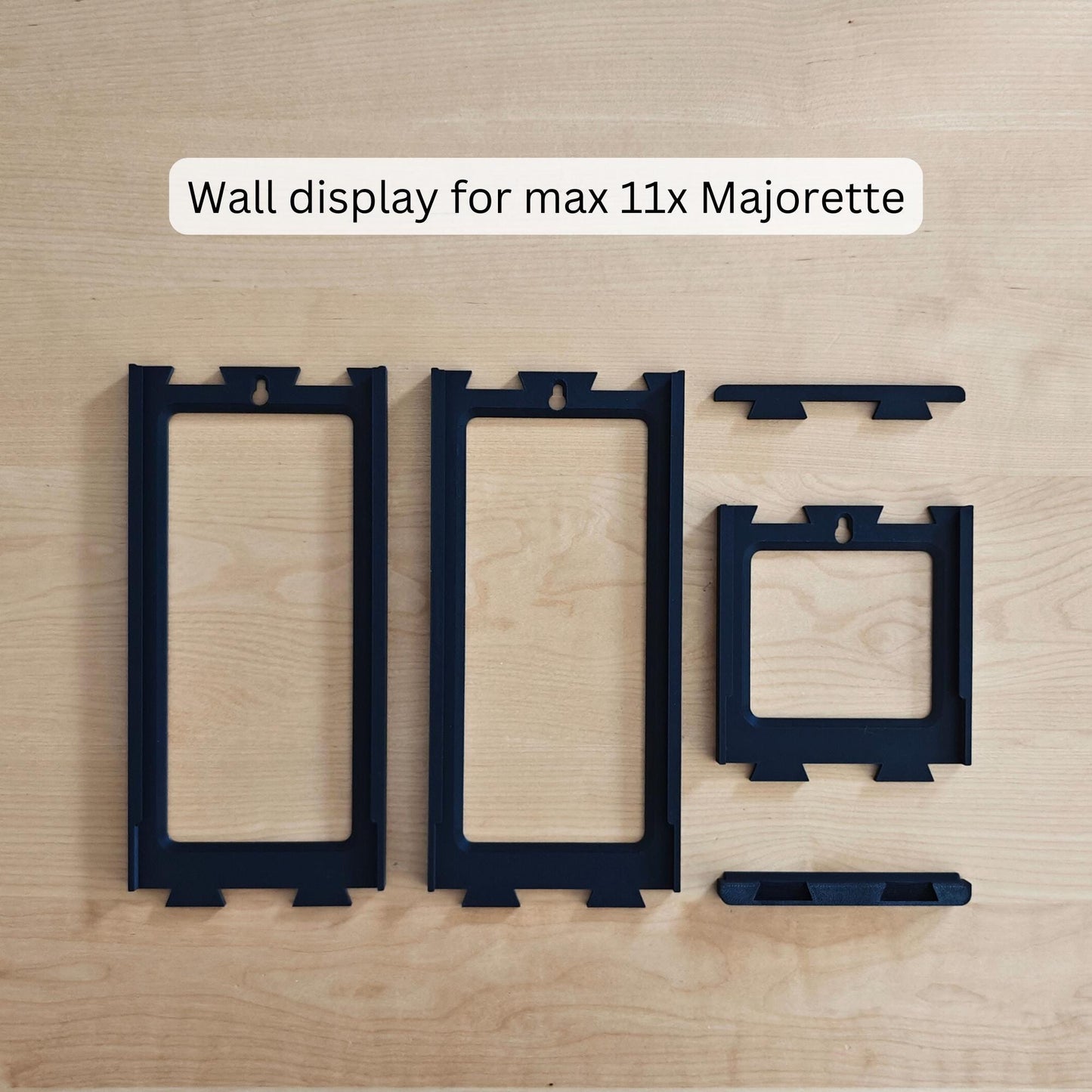 Majorette Wall Mount or Stand, Fits up to 11 Majorette Cars, Modular & Expandable Organizer