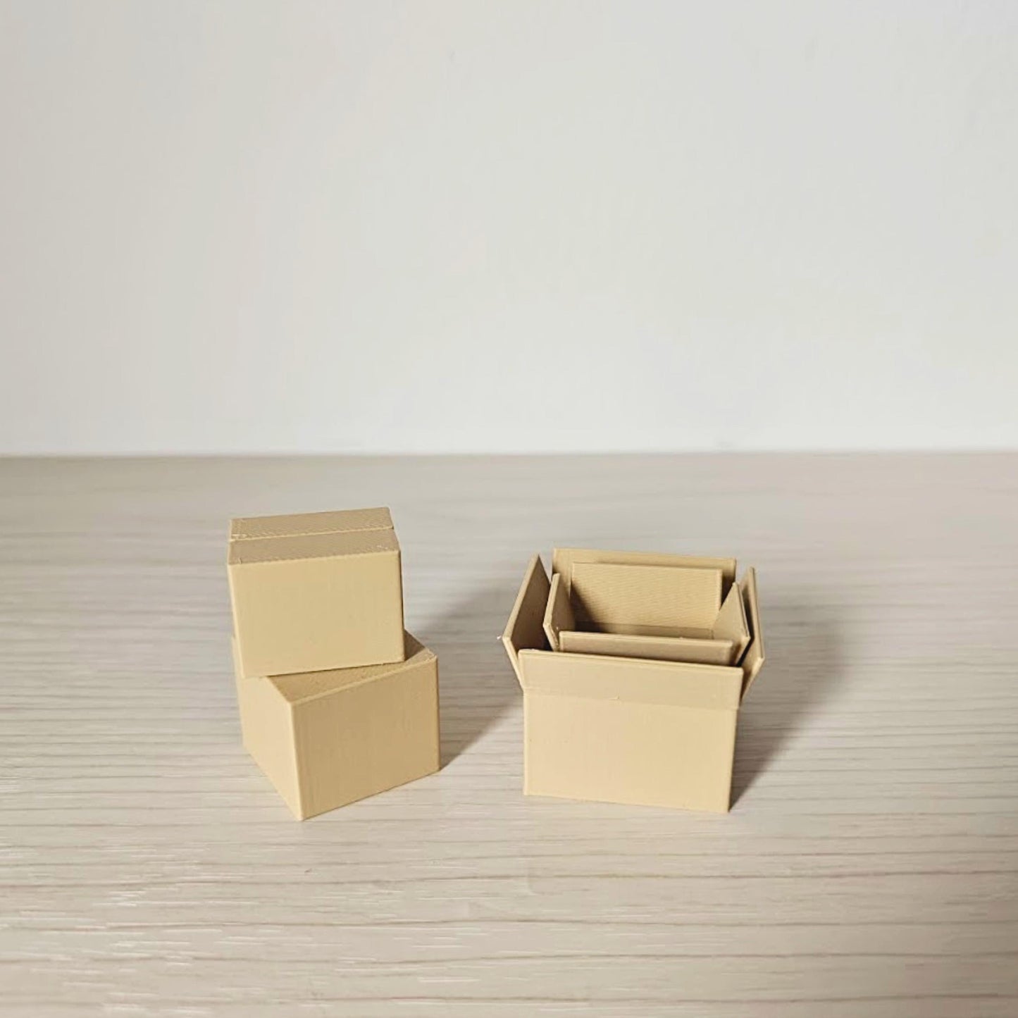 Miniature Boxes, 1/24 and 1/18 Scale Diorama Accessories for Mini Displays, Model Scenes, Crafts, Hobby Projects, 3D print