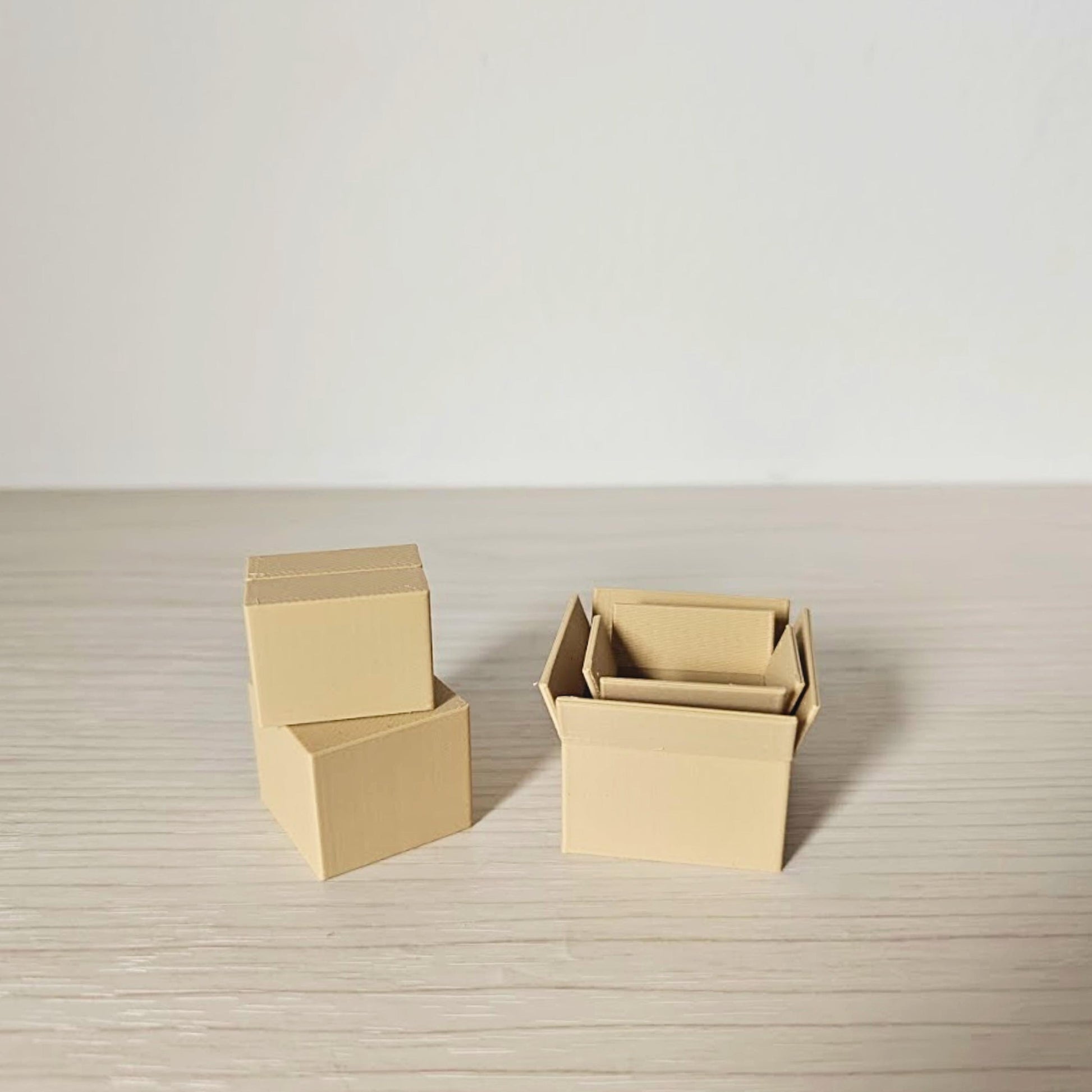 Miniature Boxes, 1/24 and 1/18 Scale Diorama Accessories for Mini Displays, Model Scenes, Crafts, Hobby Projects, 3D print