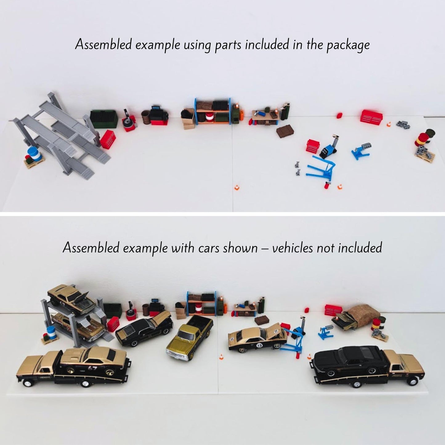 Best Diorama Garage in Town, 1:64 Scale Model Kit, 3D Printed Workshop Scene, Mini Garage for Hot Wheels