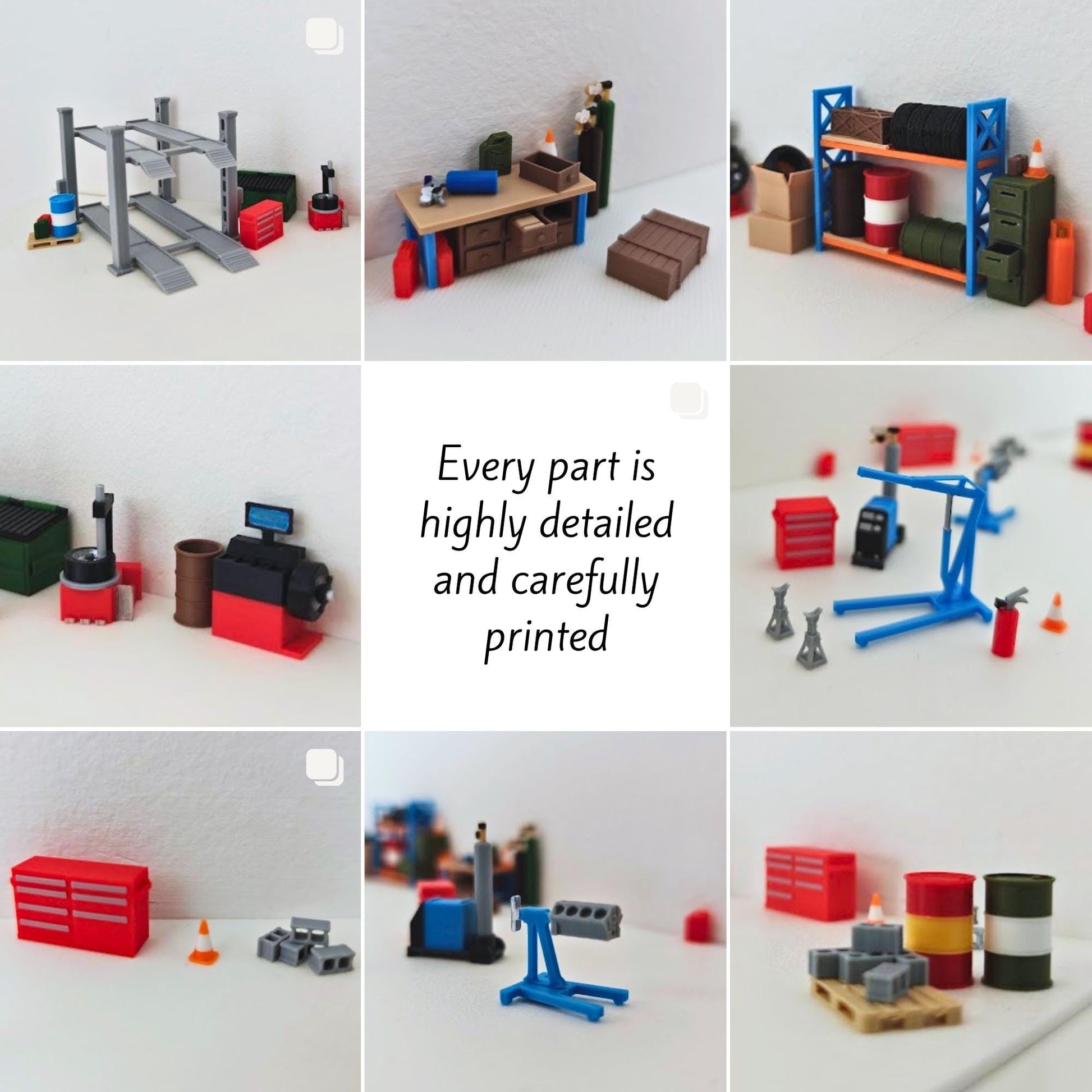Best Diorama Garage in Town, 1:64 Scale Model Kit, 3D Printed Workshop Scene, Mini Garage for Hot Wheels