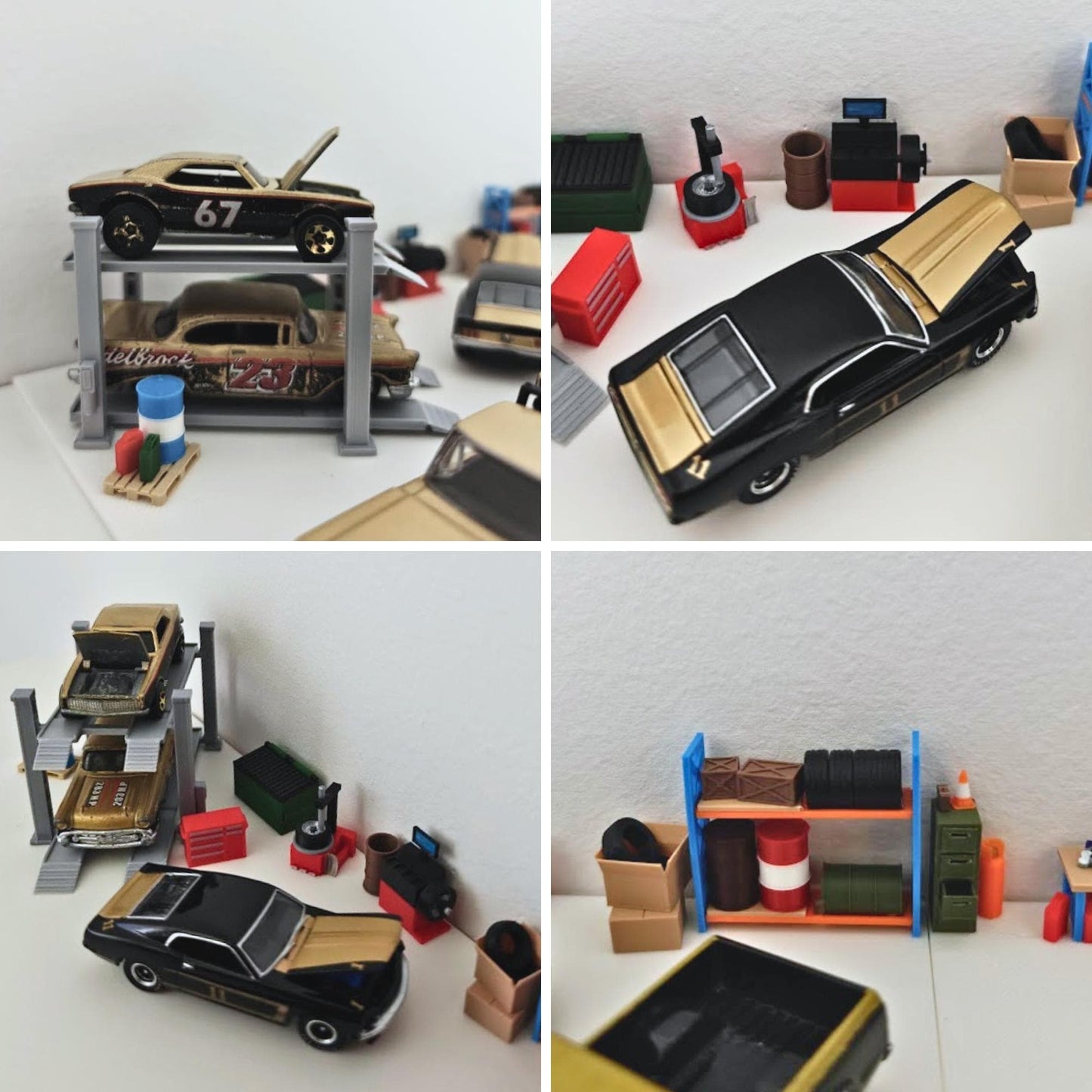 Best Diorama Garage in Town, 1:64 Scale Model Kit, 3D Printed Workshop Scene, Mini Garage for Hot Wheels
