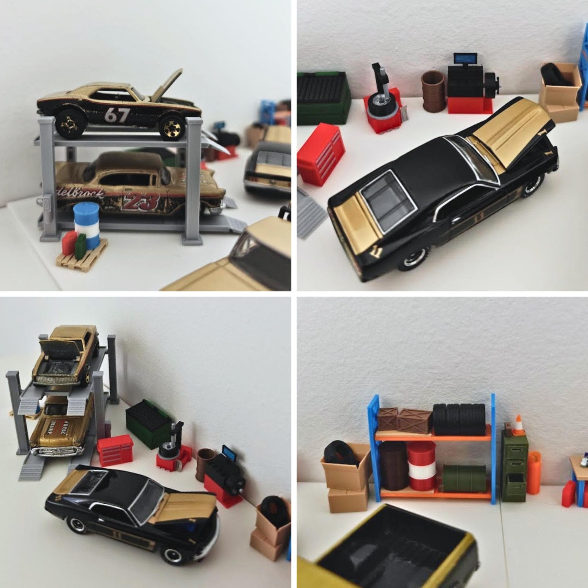 Best Diorama Garage in Town, 1:64 Scale Model Kit, 3D Printed Workshop Scene, Mini Garage for Hot Wheels