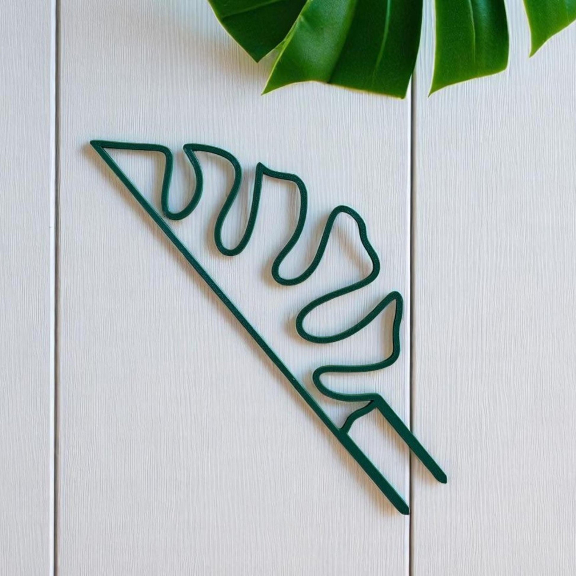 Monstera Leaf Trellis, Decorative Support for Indoor Vines & Climbing Plants, 3d Printed Plant Grid