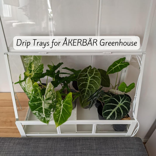 Drip Trays for IKEA ÅKERBÄR Greenhouse, Custom-Fit Plant Trays, Water Catch Trays, 3d print