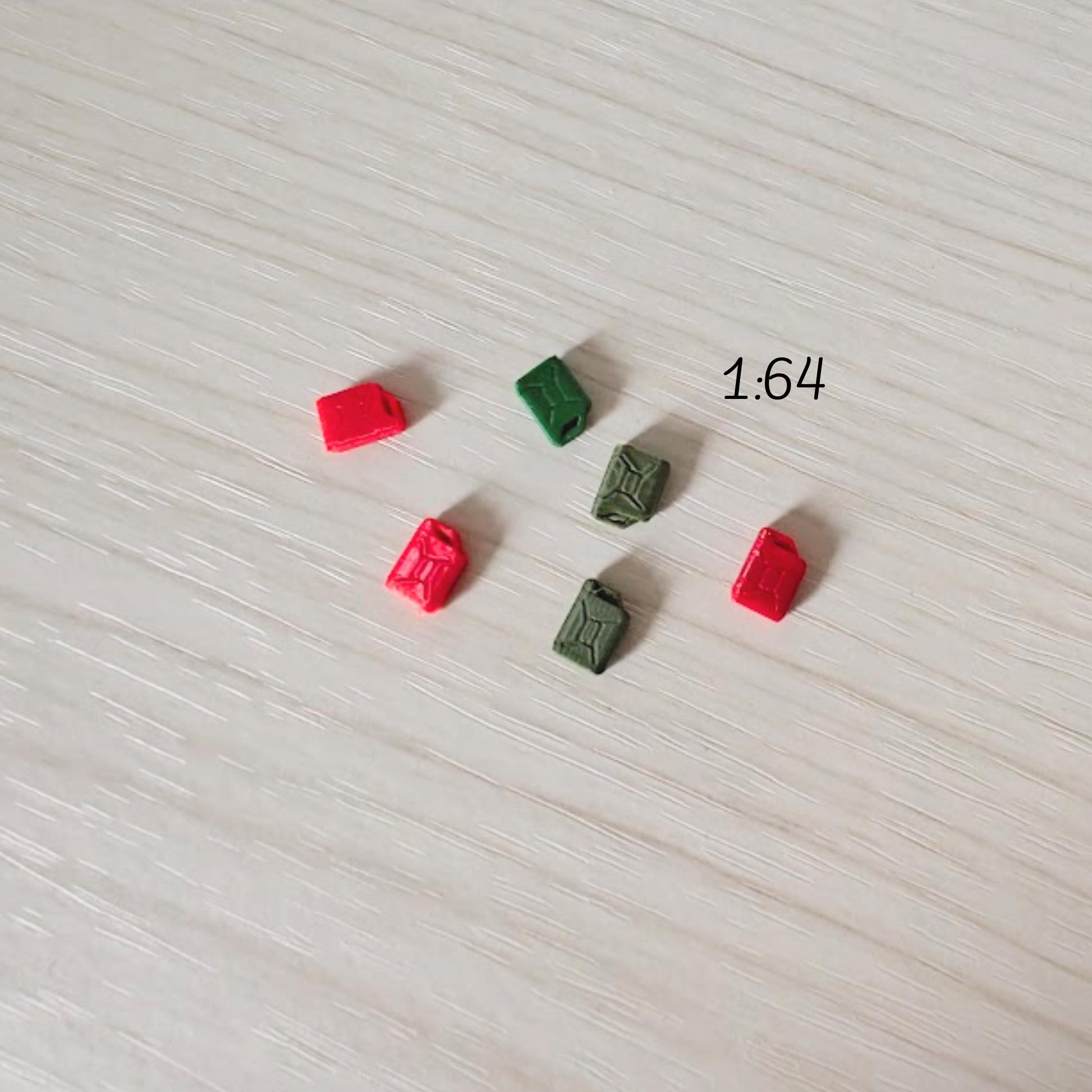Miniature Jerry Cans, 1/64 Scale Diorama Accessories for Displays, Model Scenes, Crafts, Hobby Projects, 3D print