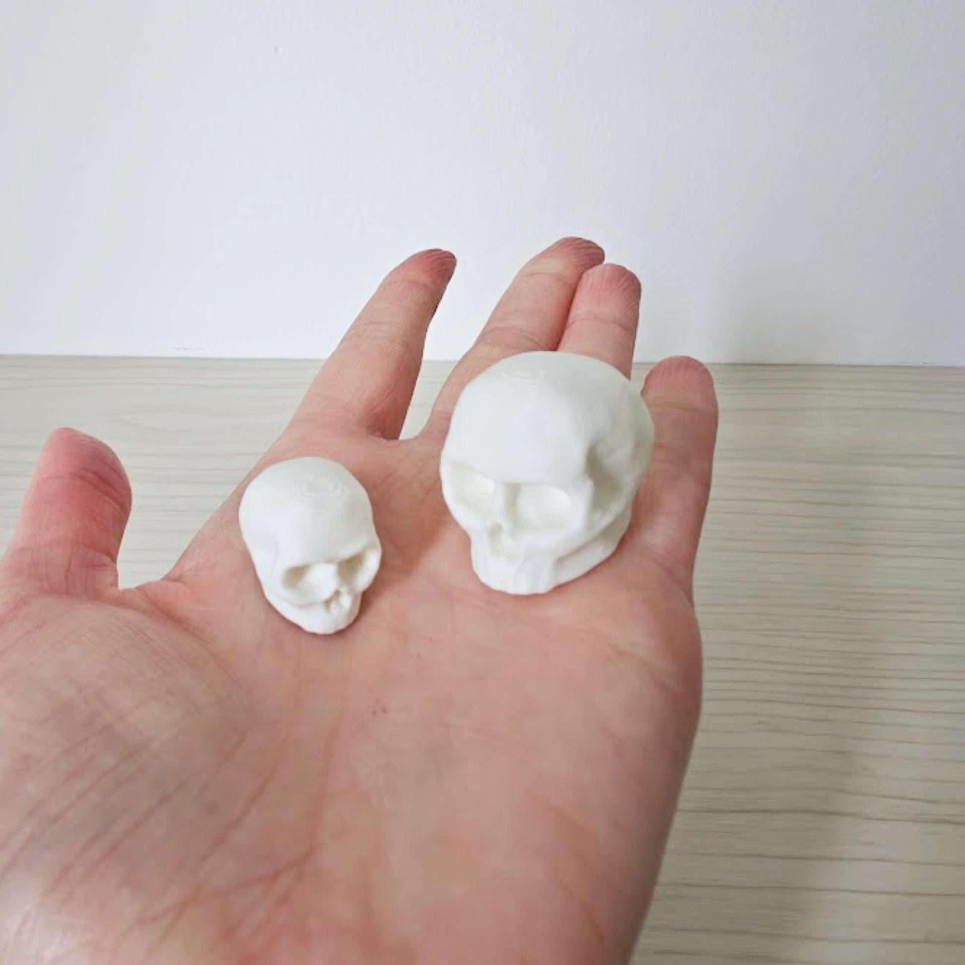 Miniature Skulls for Terrariums, 3D Printed Tiny Skulls for Dioramas and Gothic Decor