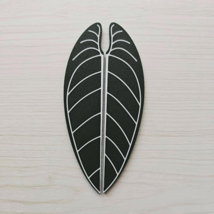 Slip-On Waro Leaf Handles for IKEA MILSBO & RUDSTA Cabinet, No Tools Needed, 3D Printed Anthurium  Warocqueanum Plant Decor
