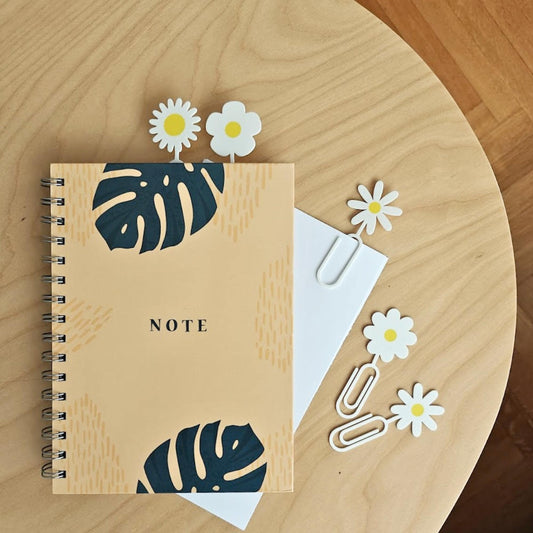 Daisy Paper Clips Set of 5, Cute Floral Bookmarks & Planner Accessories, Gift for Bookworms and Plant Lovers, 3d printed