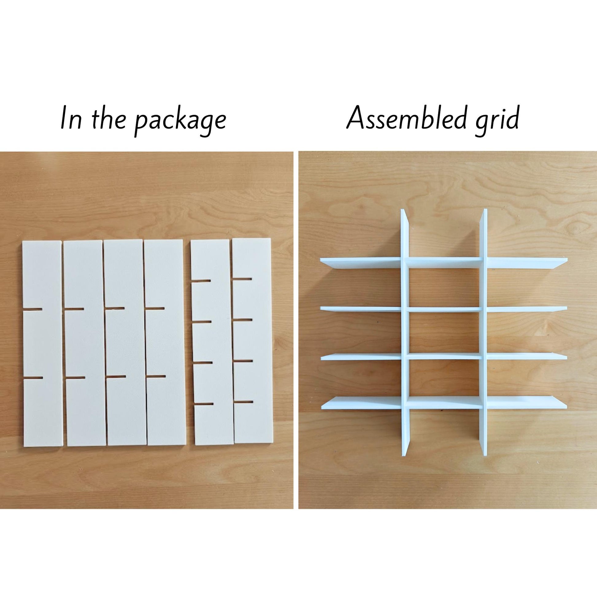 Grid Inserts for IKEA Sannahed Frame, 1:64 Miniature Display Organizer, 3D printed
