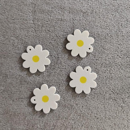 Bulk Daisy Charms, Flower Pendants for Earrings, DIY Crafts, Floral Jewelry, Scrapbooks, Cards, Zipper Pulls, Gifts, 3d printed