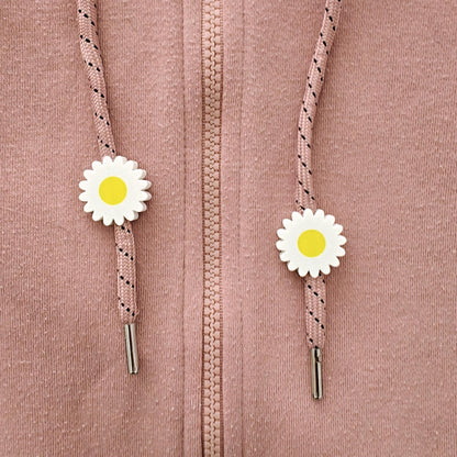Daisy Drawstring Charms, Flower Hoodie & Sweatpants Accessories, 3D Printed Clothing Add-Ons