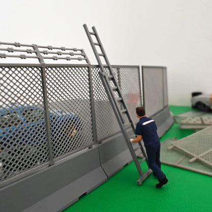 Miniature Extendable Ladder, 1:64 Scale Garage or Pit Crew Accessory, Diorama Race Track, Model Scenes, Crafts, Hobby Projects, 3D print