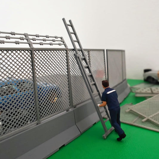 Miniature Extendable Ladder, 1:64 Scale Garage or Pit Crew Accessory, Diorama Race Track, Model Scenes, Crafts, Hobby Projects, 3D print
