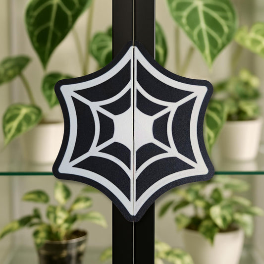 Cobweb Spider Web Handles for IKEA Milsbo & Rudsta Cabinets, Slip-On, No Tools Needed, 3D Printed Plant Greenhouse Decor