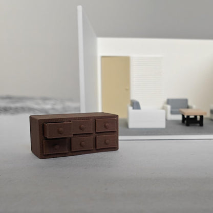 Miniature Office Furniture Set, 1/64 Scale Diorama Accessories for Mini Displays, Model Scenes, Crafts, Hobby Projects, 3D print