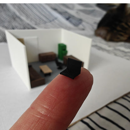 Miniature Office Furniture Set, 1/64 Scale Diorama Accessories for Mini Displays, Model Scenes, Crafts, Hobby Projects, 3D print