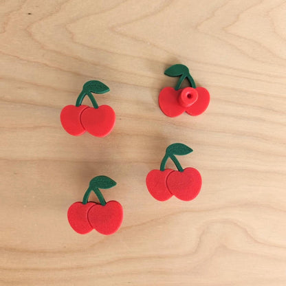 Cherry Knobs for Drawer or Door, Fruit Handle, 3D Printed Bolt-On Pull for Drawers, Dressers & Cupboards