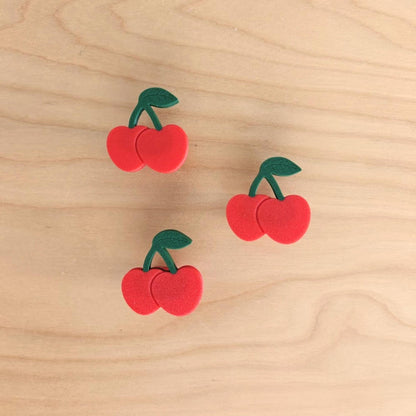 Cherry Knobs for Drawer or Door, Fruit Handle, 3D Printed Bolt-On Pull for Drawers, Dressers & Cupboards