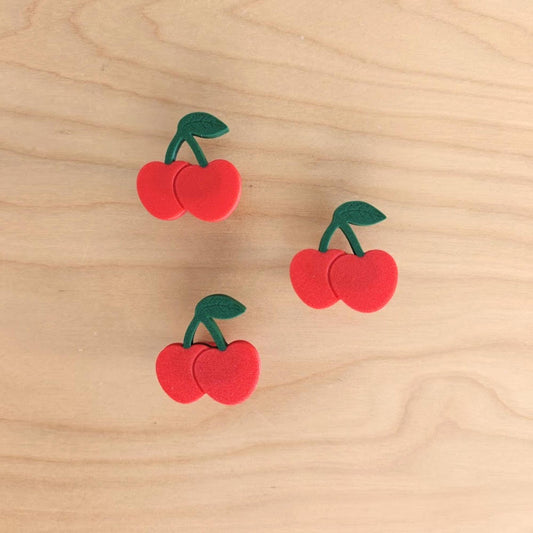 Cherry Knobs for Drawer or Door, Fruit Handle, 3D Printed Bolt-On Pull for Drawers, Dressers & Cupboards