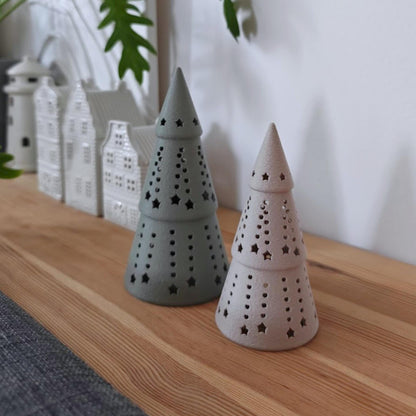 Festive Tree Tealight Shaders, Holiday LED Light Decorations, Christmas Decor, Gift, Present for Loved ones