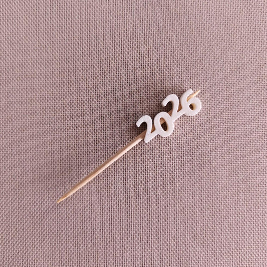 2026 Toothpick Toppers, New Year Cocktail Picks, Cupcake & Party Decorations
