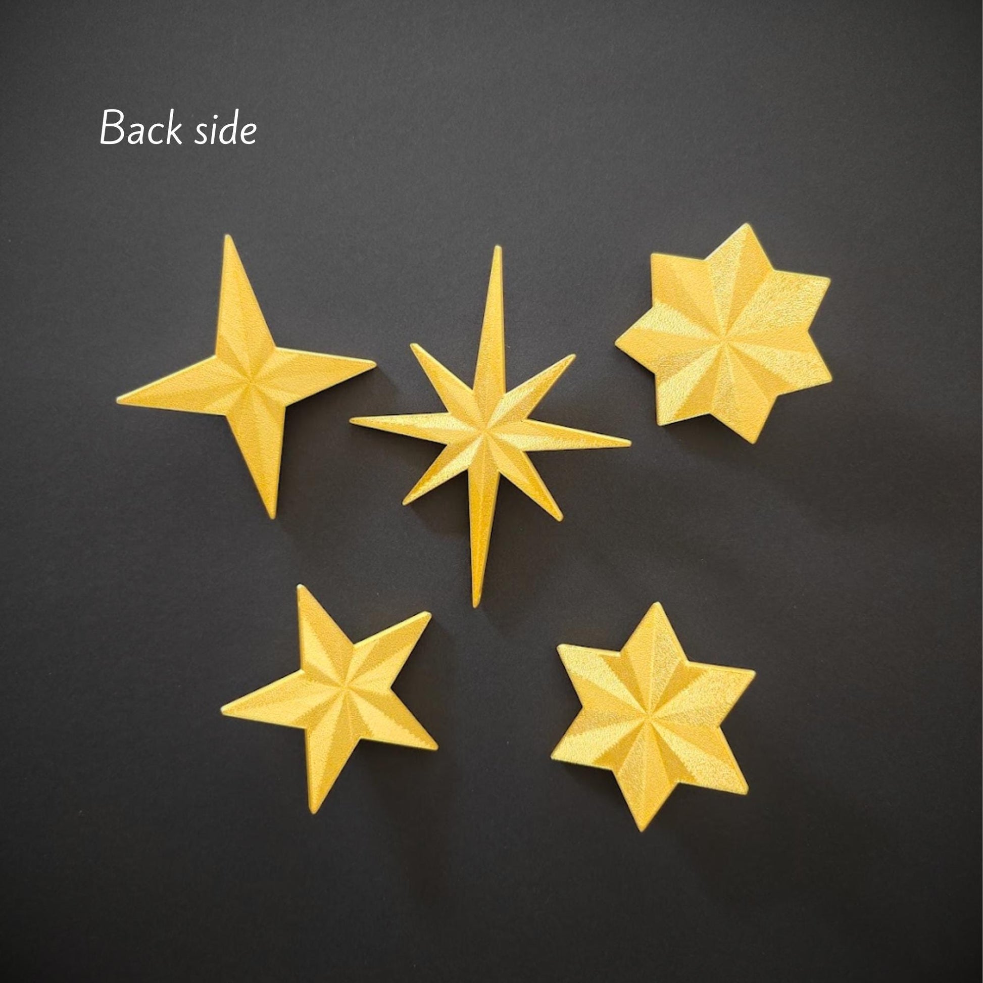 Star Ornaments, 3D Printed Wall & Tree Decorations, Retro Holiday Decor, Mid Century Starburst Wall Art, Gift Wrapping