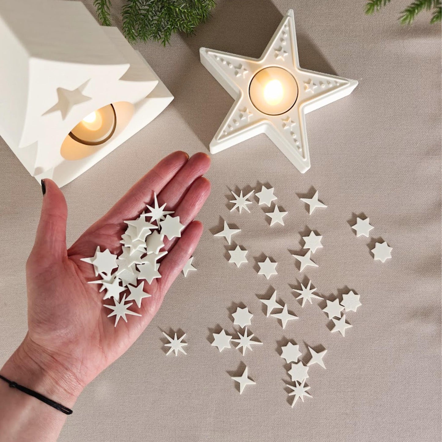 Star Confetti, 5 Shapes, 3D Printed Table Decor, Party Decorations, Holiday Wedding Birthday Scatter, Custom Colors Available, Gift Wrapping