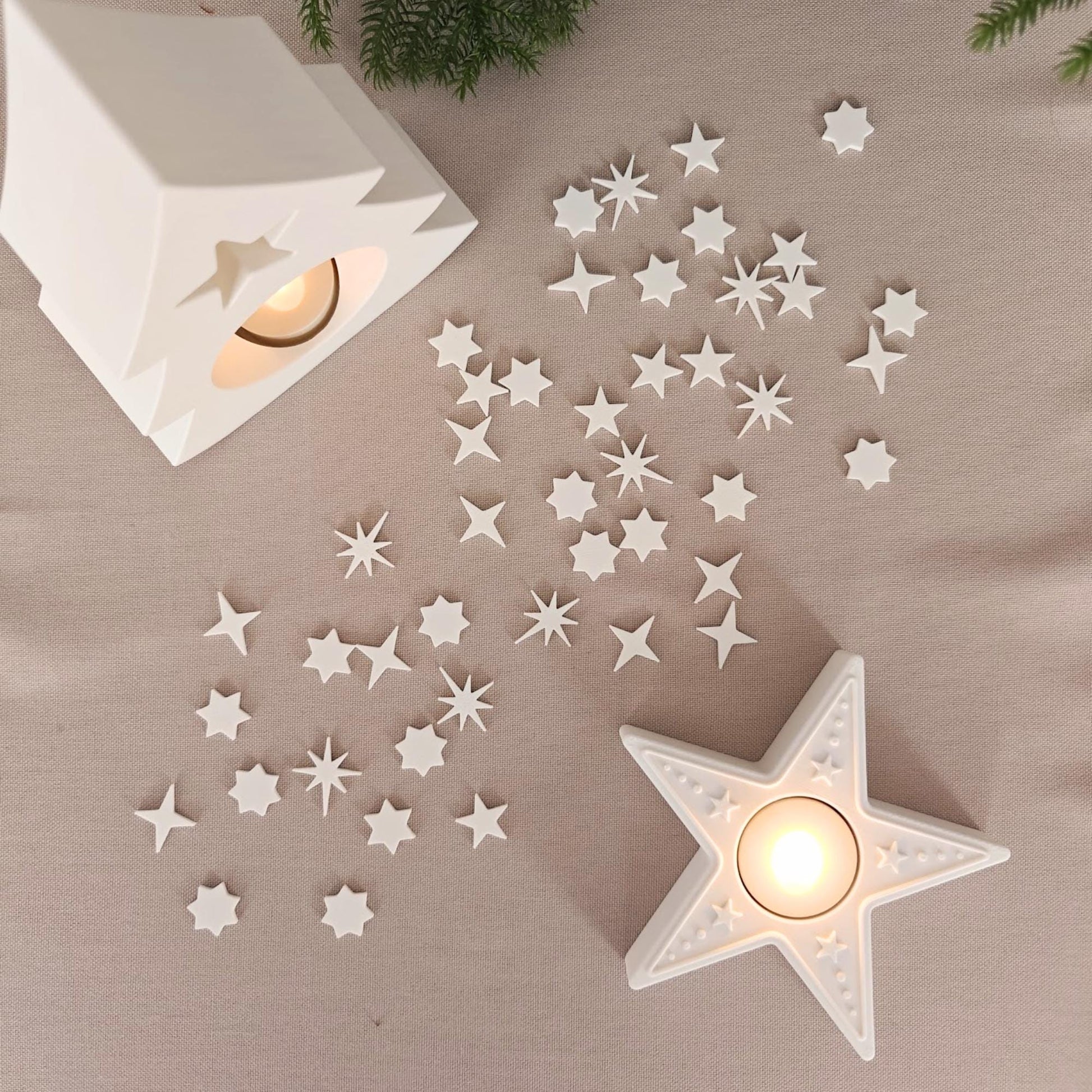 Star Confetti, 5 Shapes, 3D Printed Table Decor, Party Decorations, Holiday Wedding Birthday Scatter, Custom Colors Available, Gift Wrapping