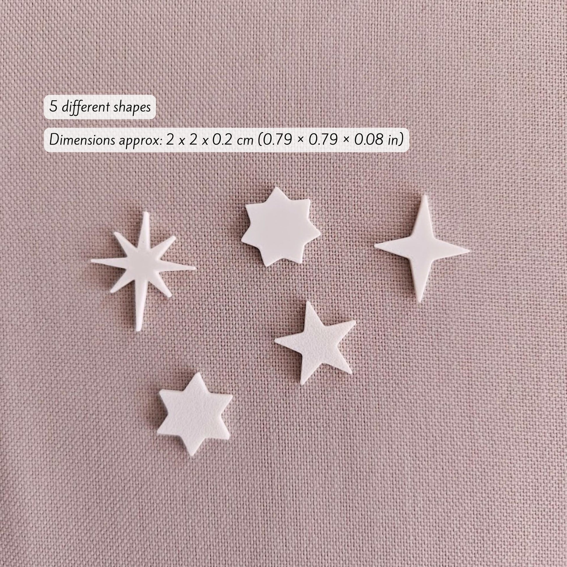 5 different star shapes