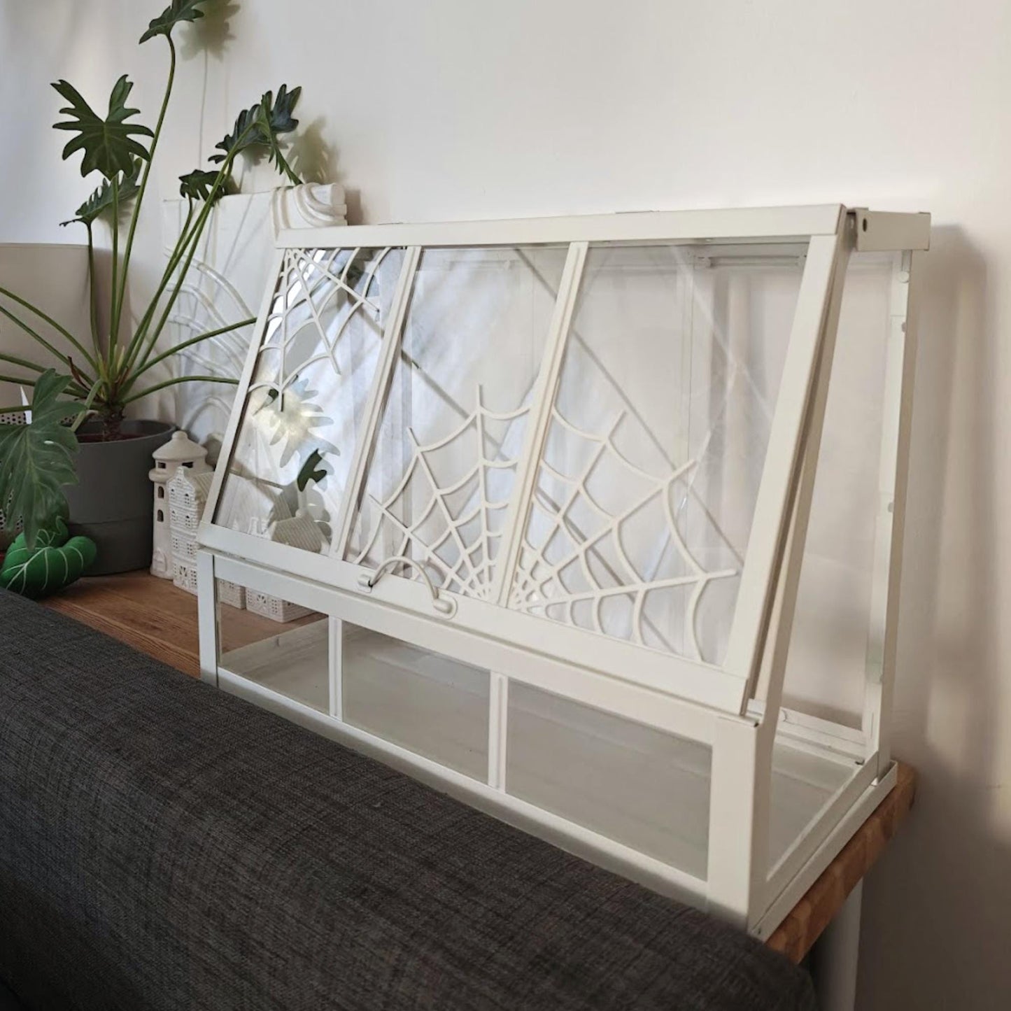Cobweb Decoration for IKEA AKERBAR Greenhouse, Decor for Both Mini Greenhouse sizes, 3d print