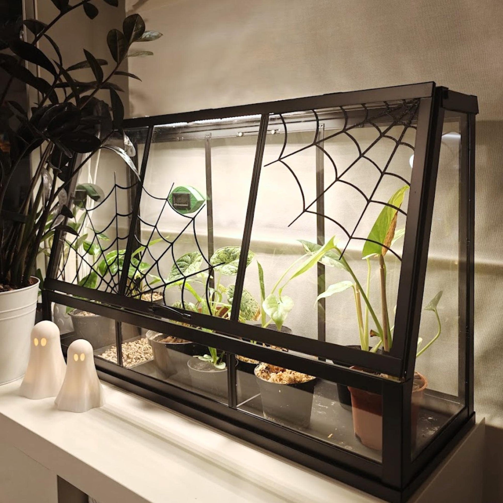 Cobweb Decoration for IKEA AKERBAR Greenhouse, Decor for Both Mini Greenhouse sizes, 3d print