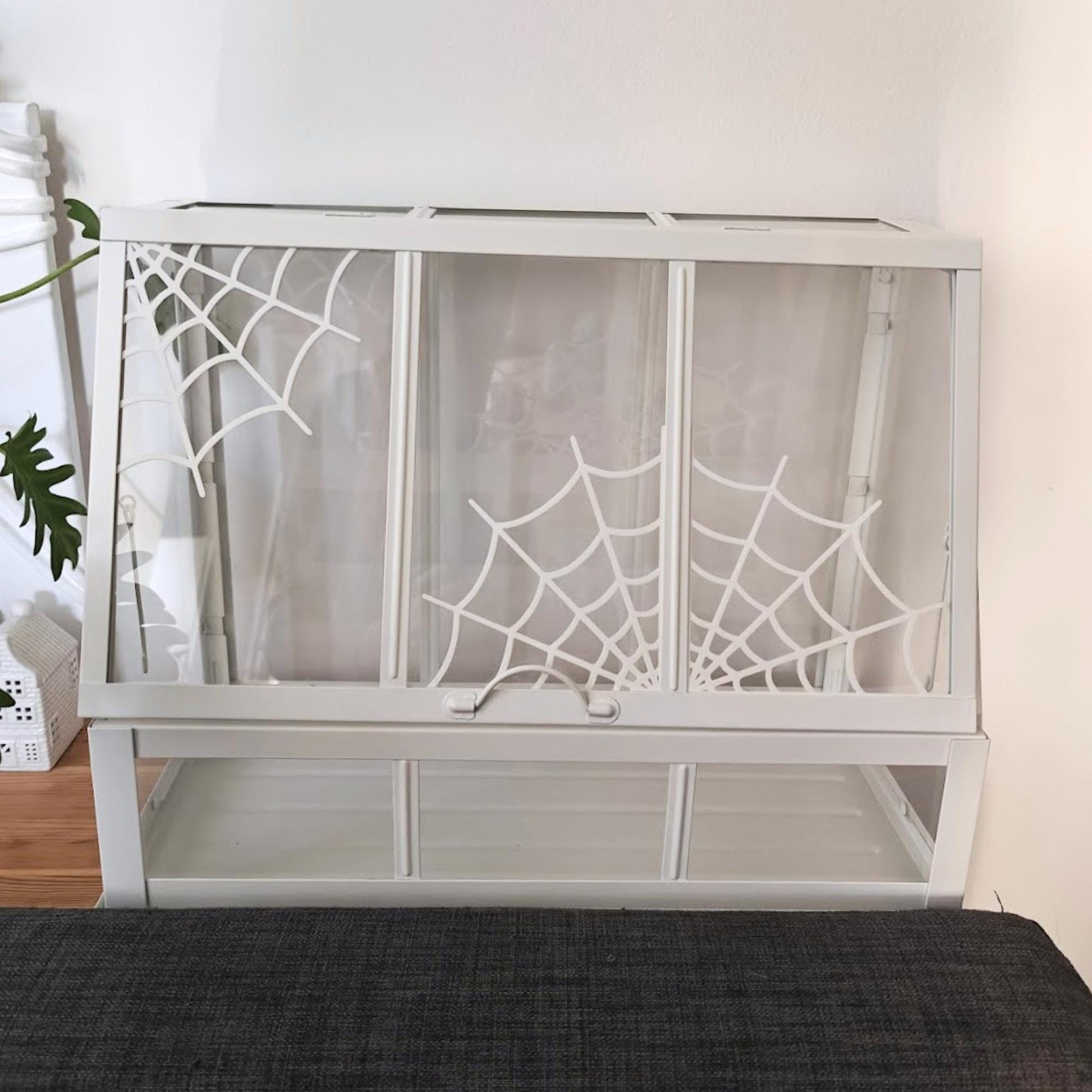 Cobweb Decoration for IKEA AKERBAR Greenhouse, Decor for Both Mini Greenhouse sizes, 3d print