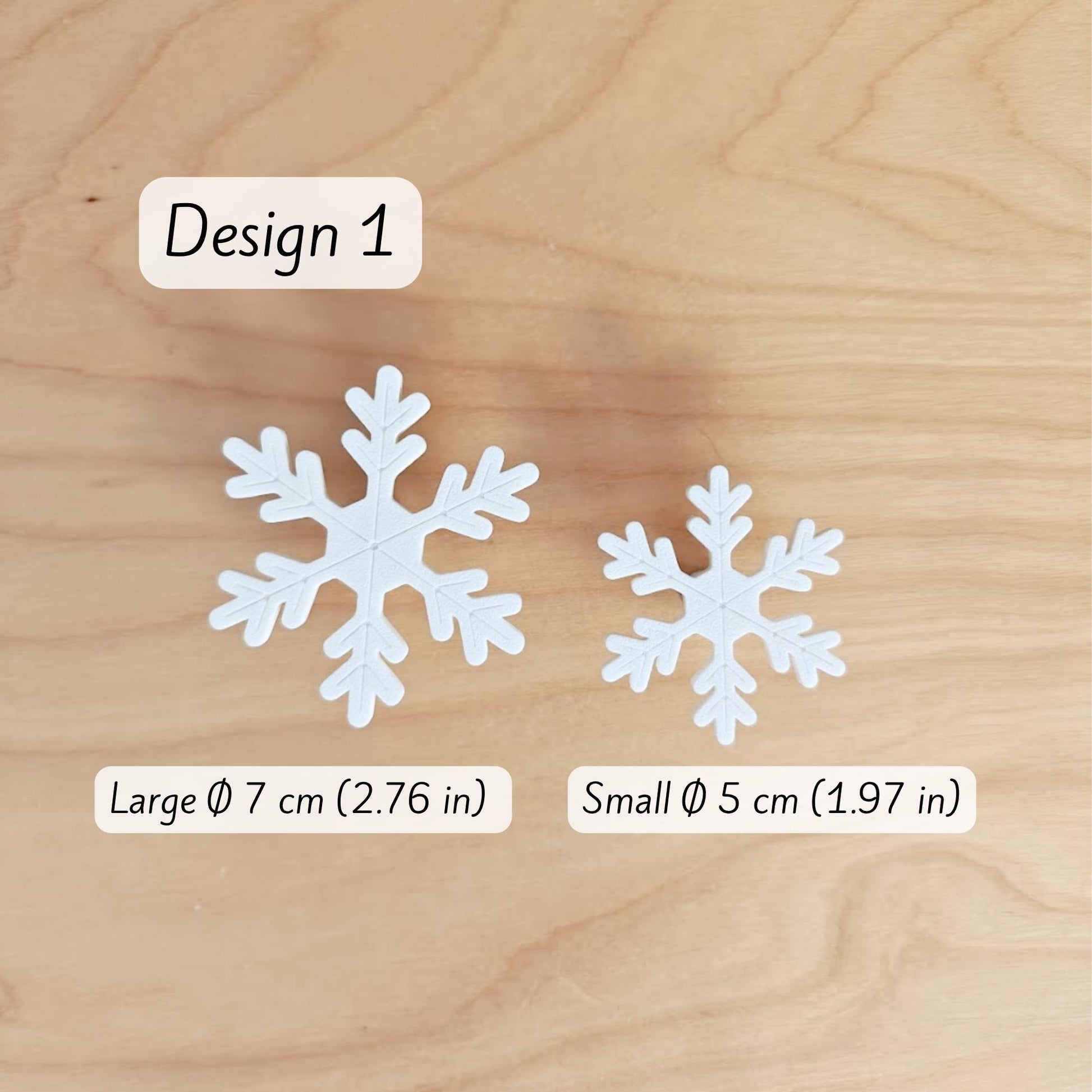 Snowflake Knobs for Door or Drawer, Winter Drawer Pulls, Cabinet Handles, 3d print