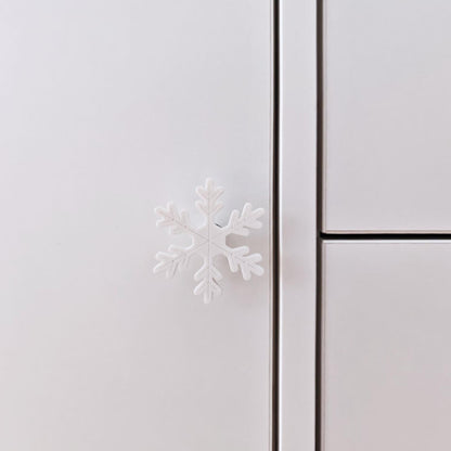Snowflake Knobs for Door or Drawer, Winter Drawer Pulls, Cabinet Handles, 3d print